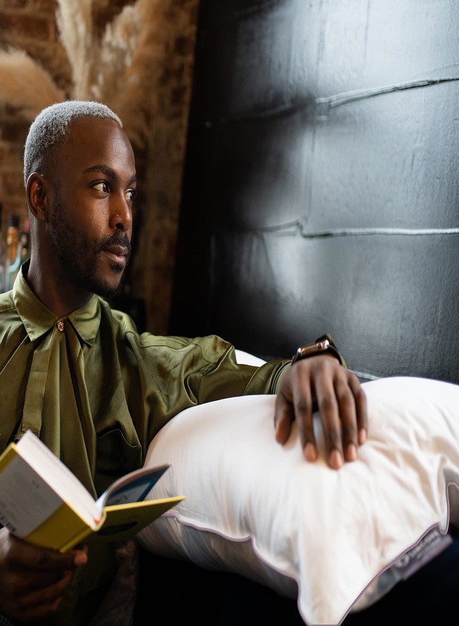 Lincove 100% Cotton Sateen Nap Pillow Protector - Zipper Closure - 500 Thread Count Luxury Cotton - Zippered Dust Pillow Protector Bed Pillow Case, Hypoallergenic, 13”x18” – 2 Pack - Image 5